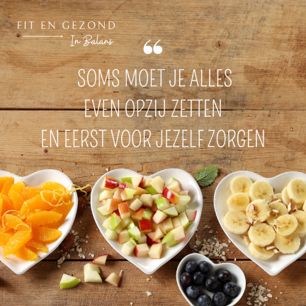 voor je zelf zorgen is ook meer groente en fruit eten