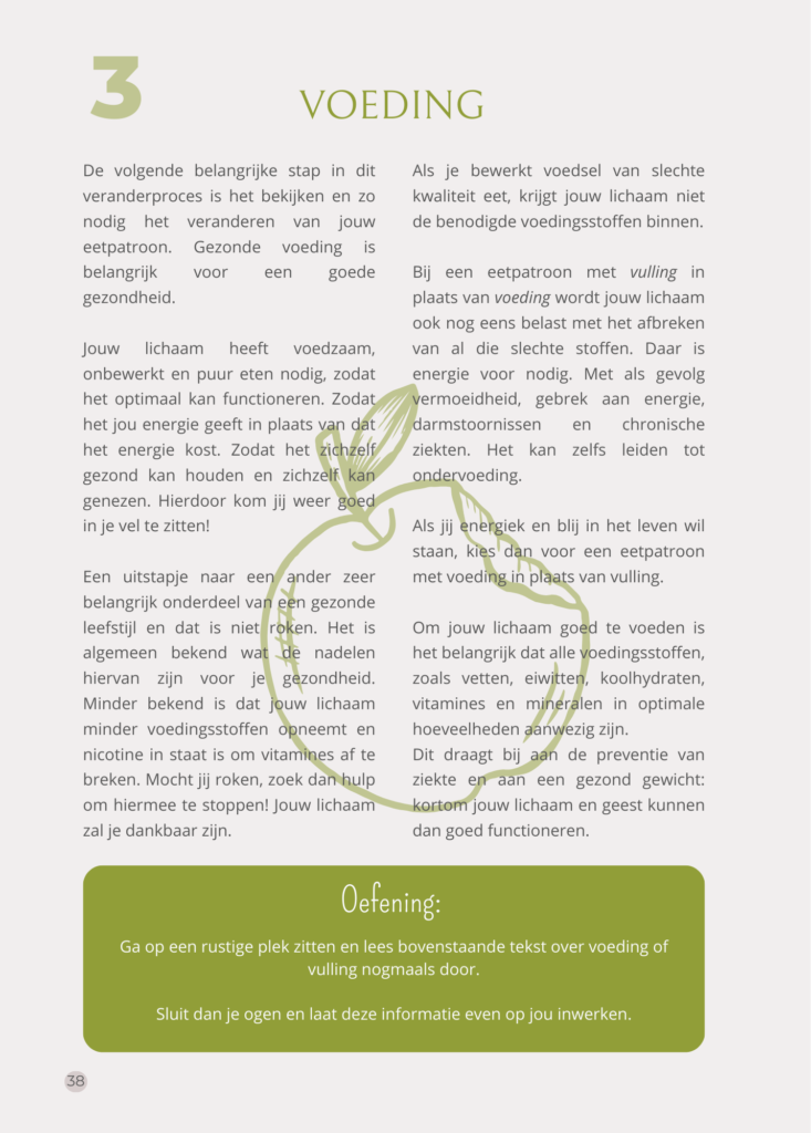 werkboek voeding